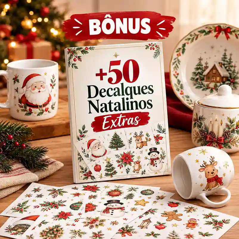 +50 Decalques Natalinos Extras